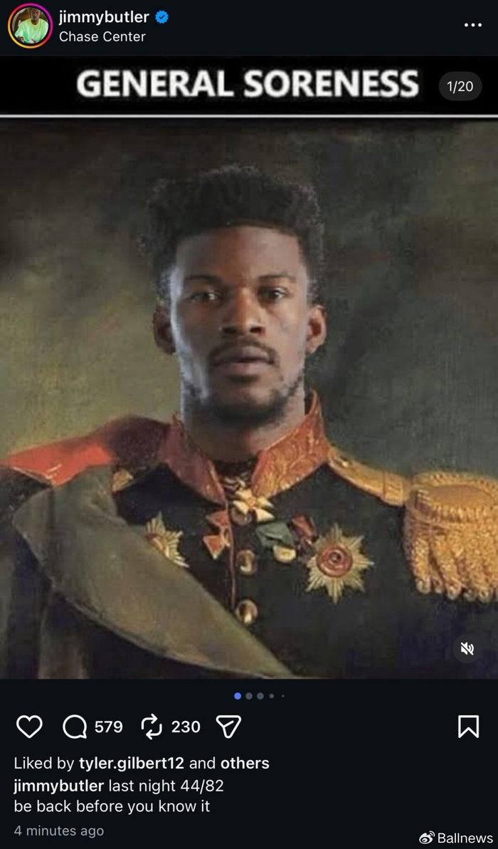 开云体育下载网址-巴特勒回应十字韧带重伤:一般酸痛,很快就会回归|吉米·巴特勒|勇士|迈阿密热火队|金州勇士队|nba_新浪体育_新浪新闻